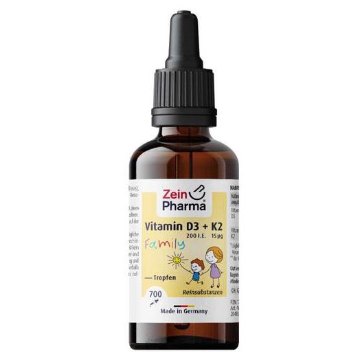 Vitamin D3 + K2 MK-7 all trans Family Tropf.zum Einnehmen витамин Д3 К2 