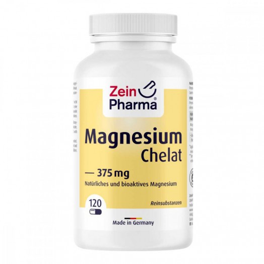 Magnesium Chelat Kapseln hoch bioverfügbar Zein Pharma Магния хелат 375 гр ,120 шт