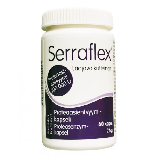 Serraflex - Serrapeptidaasi 100.000 Серрафлекс серрапептаза 100000