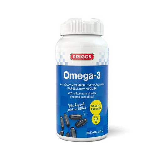 Friggs Omega-3 Fish oil-vitamin-mineral Фригс витамины с минералами и Омега3 135 капсул 