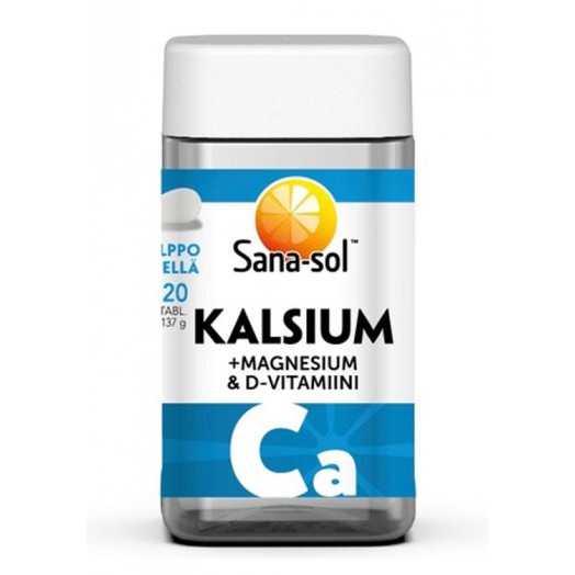 Sana-Sol Kalsium+Magnesium+D-vit Сана-сол кальций+магний+вит Д,120 таб.