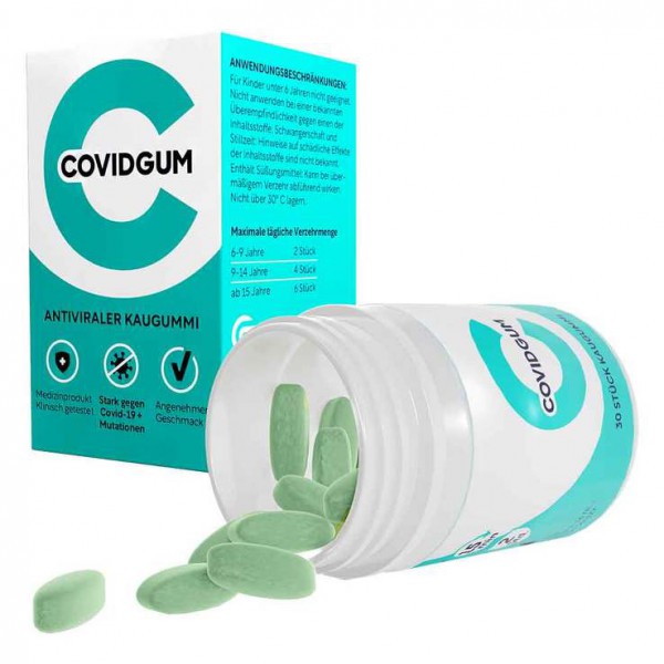 Covidgum antiviraler Kaugummi Противовирусная жевательная резинка Covidgum