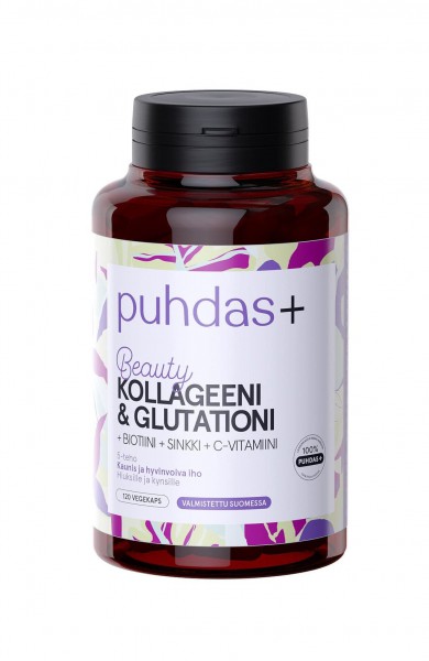 Pure + Beauty Collagen & Glutathione + Biotin + Zinc + Vitamin C Коллаген,глутатион,витамин С ,биотин,цинк капсулы для волос и ногтей.120 шт