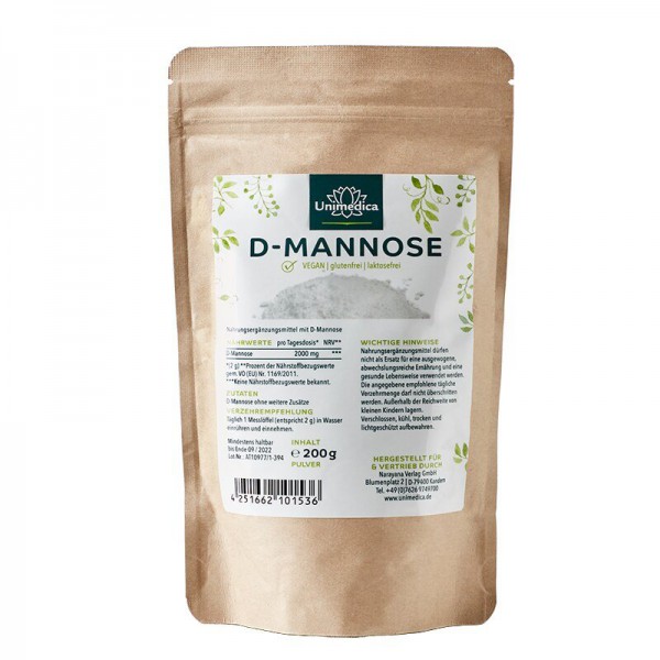 D-Mannose - 2000 mg pro Tagesportion Д-манноза порошок,200 гр