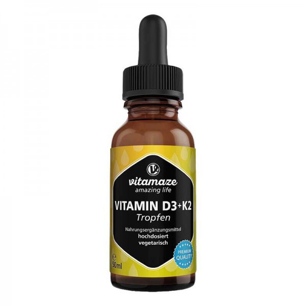 Vitamin D3 K2 1000 I.E. / 10 µg Tropfen hochdosiert витамин Д3 К2
