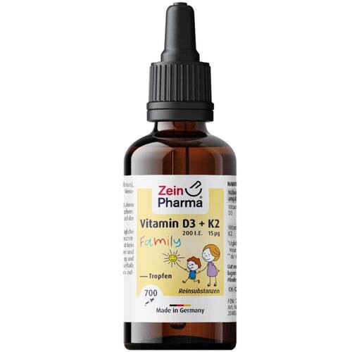 Vitamin D3 + K2 MK-7 all trans Family Tropf.zum Einnehmen витамин Д3 К2 