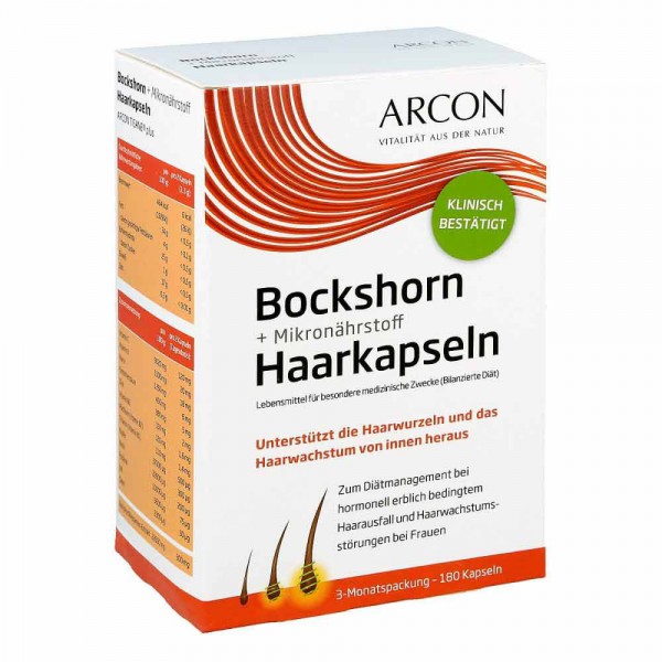 Bockshorn + Mikronährstoff Haarkapseln при гормональном наследственном выпадении волос у женщин