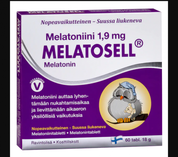 Melatosell - Melatoniini 1,9 mg Мелатоселл Мелатонин для засыпания ,1.9 мг,