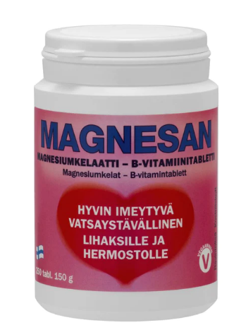 Magnesan Магнесан - Магний хелатный - Витамин В таблетка 250 таблеток