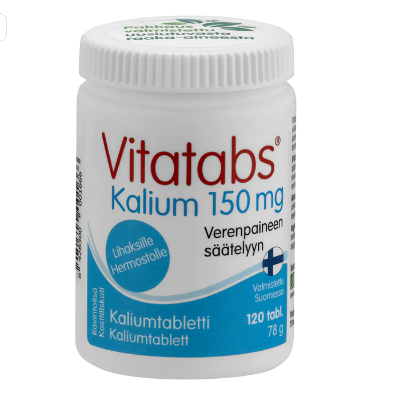 Vitatabs Kalium 150 mg Калия цитрат Витатабс 120 таблеток