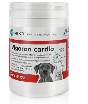 AIKA Vigoron Cardio - sydämen toiminnan tukemiseen koirille Айка вигорон кардио для собак и кошек,170 гр