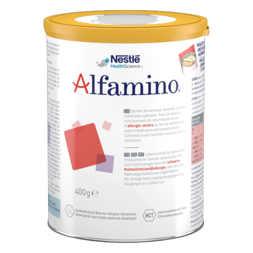 Альфамино  банка сухая смесь для младенцев аллергиков ,400 гр* 6 банок