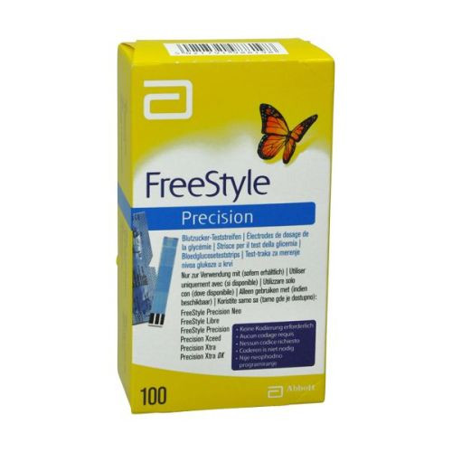 Freestyle Precision Blutzuckerteststreifen, Фристайл Пресишн, тест-полоски для измерения глюкозы в крови, 100 шт.