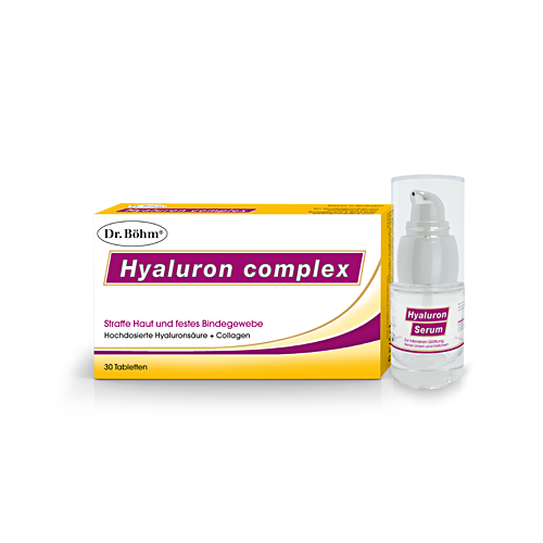 Dr. Böhm Hyaluron complex Tabletten + Hyaluron Serum таблетки плюс сыворотка с гиалуроновой кислотой