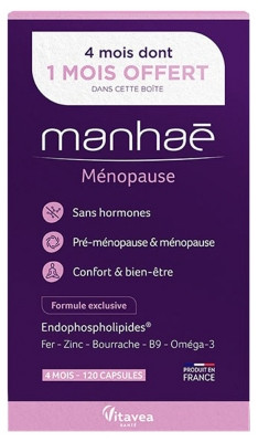 Витавея Manhaé Menopause помощь при пременопаузе и менопаузе ,120 капсул