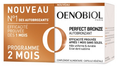 	 Oenobiol Perfect Bronze Selbstbräuner  	 Энобиол Автозагар Perfect Bronze, упаковка 2 х 30 капсул