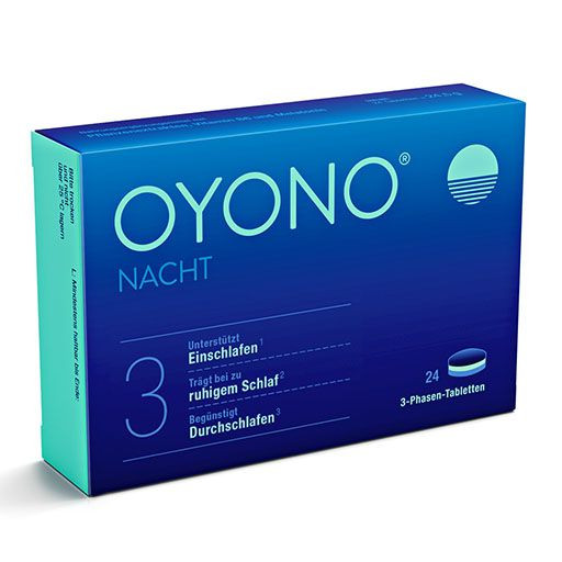 OYONO ночные инновационные трехфазные таблетки для засыпания и качественного сна, 24 шт