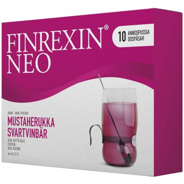 FINREXIN NEO MUSTAHERUKKA JAUHE Финрексин от простуды,10 пакетиков