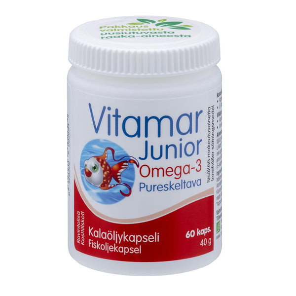 Vitamar Junior Omega-3, Витамар Джуниор Омега 3 ,60 капсул