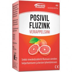 Posivil FluZink Леденцы содержащие 40 таблеток ацетат цинка
