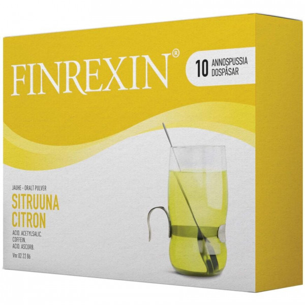 FINREXIN SITRUUNA JAUHE Финрексин цитрусовый вкус от жара и боли,10 саше