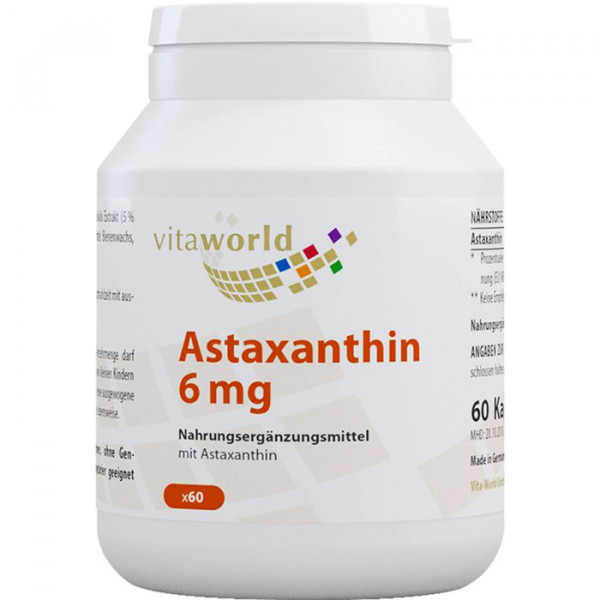 ASTAXANTHIN 6 MG KAPSELN АСТАКСАНТИН 6 МГ В КАПСУЛАХ,60 ШТ