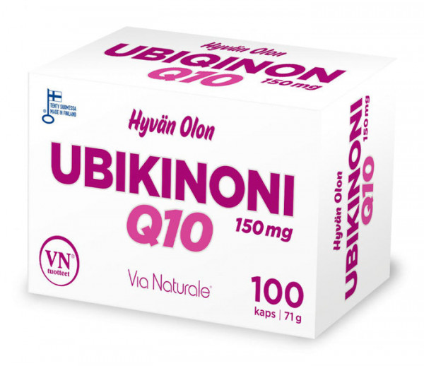 Hyvän Olon Ubikinoni Q10 Хювен Олон Убихинон с коферментом Q 10 150 мг 100 капсул