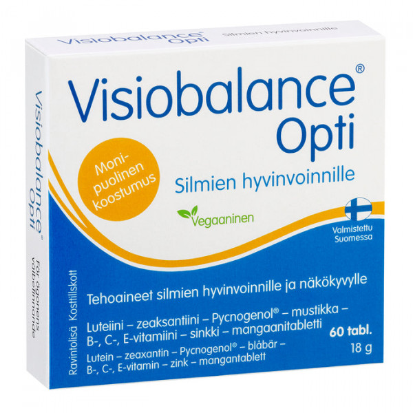 Visiobalance Opti, Визиобаланс Опти, витамины с черникой, для улучшения зрения, 60 табл.