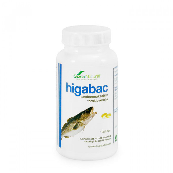 Рыбий жир Soria Natural Higabac 125 капс.