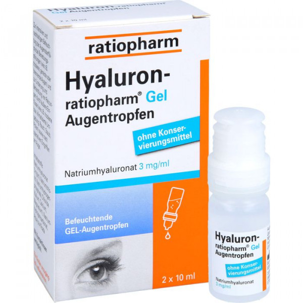 HYALURON-RATIOPHARM GEL AUGENTROPFEN ГИАЛУРОН РАТИОФАРМ ГЕЛЬ ДЛЯ ГЛАЗ