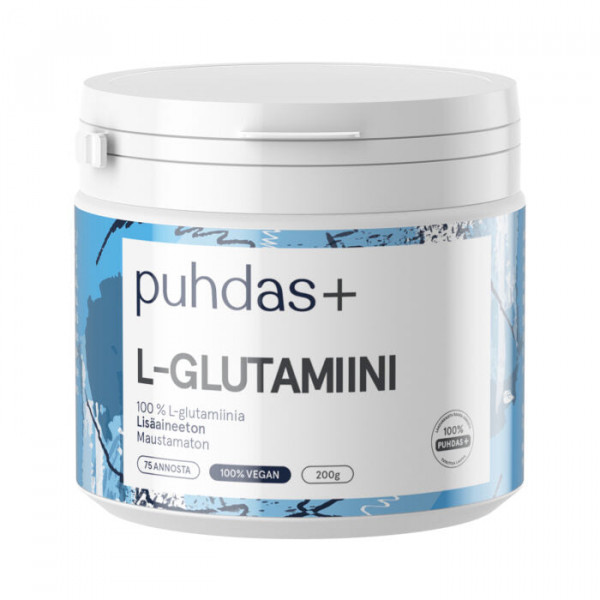 Pure+ L-глютамин 200 г 