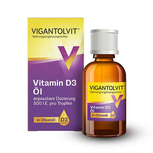 VIGANTOLVIT 500 I.E./TROPFEN D3 ÖL 10 ML Вигантолвит капли 500 Международных Единиц,10 мл