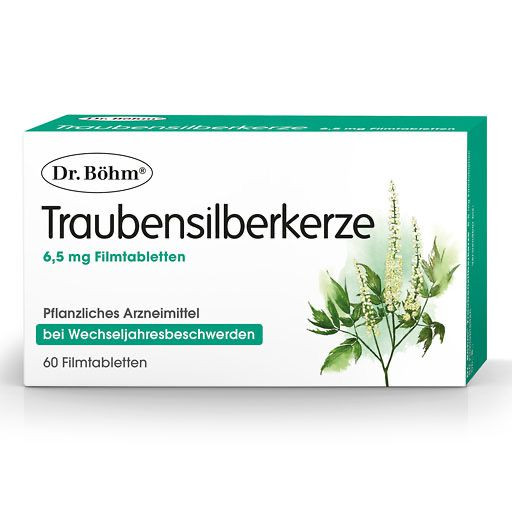 DR. BÖHM Traubensilberkerze 6,5 mg Filmtabletten таблетки от приливов с клопогоном 8.5 мг,60 таб