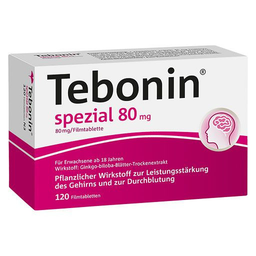 TEBONIN spezial 80 mg ТЕБОНИН специальные 80 мг таблетки,120 шт