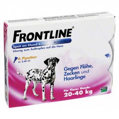 Frontline comp 268mg/241,2mg paikallisvaleluliuos 3x2,68 ml, Фронтлайн Комп для собак весом 20–40 кг