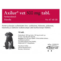 AXILUR А ксилур 500 мг глистогонное средство 10 таблеток