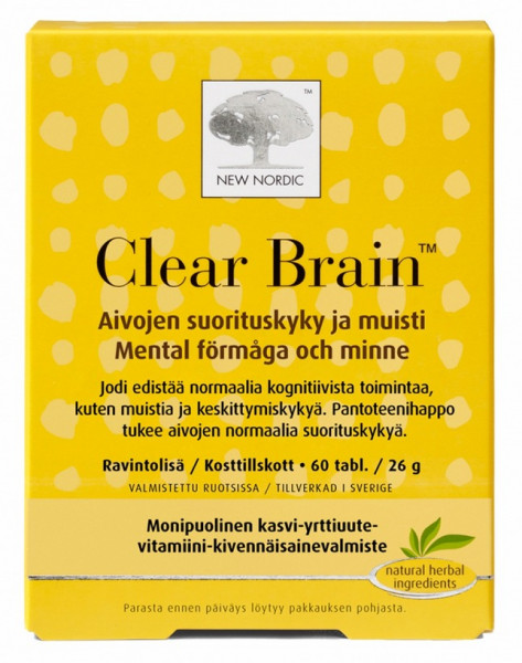 Clear Brain  для когнитивных функций мозга 60 табл.