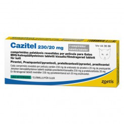 CAZITEL 230/20 мг антигельминт для кошек 2 таблетки