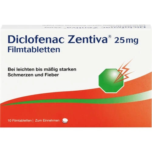 Diclofenac Zentiva 25 mg Диклофенак Зентива 25 мг таблетки, покрытые пленочной оболочкой, 10 шт