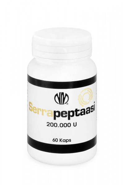 Serrapeptaasi 200.000 U, Серрапептаза 200 000 ЕД, 60 капс.