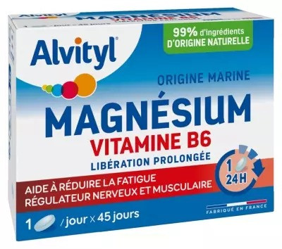 Alvityl Magnesium Vitamin B6 45 Tab  Алвитил Магний Витамин B6 45 табл