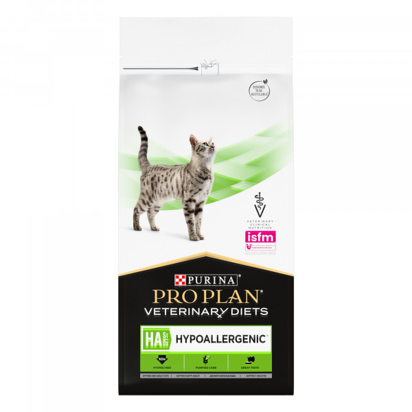 Сухой Корм для Кошек PURINA  Pro Plan Veterinary Diets HA HYPOALLERGENIC  Пурина Про План Гипоаллергенный - 3.5 кг