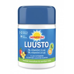 Minisun Luusto Минисан луусто К2+Д3 для детей 80 шт