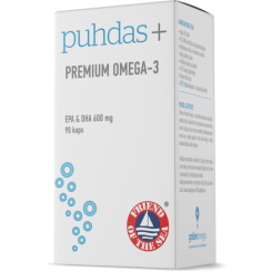 Puhdas+ Premium Omega-3 Пухдас премиум омега 90 капсул