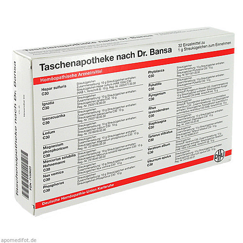 DHU TASCHENAPOTHEKE DR BANSA,1 Stk. ДХУ ТАШЕНАПОТЕКЕ ДР БАНСА,1 шт.