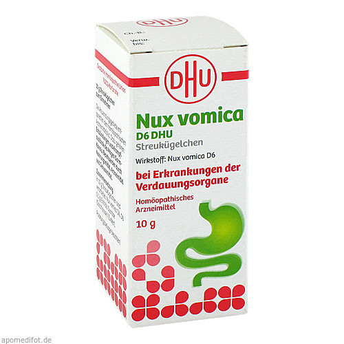 Nux vomica D6 DHU bei Erkr. der Verdauungsorgane,10 g Nux vomica D6 DHU с Эркр. органы пищеварения,10 г