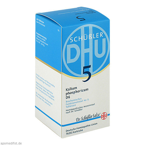 BIOCHEMIE DHU 5 Kalium phosphoricum D 6 Tabl.,420 Stk. БИОХИМИЯ ДХУ 5 Калий фосфорикум Д 6 табл.,420 шт.