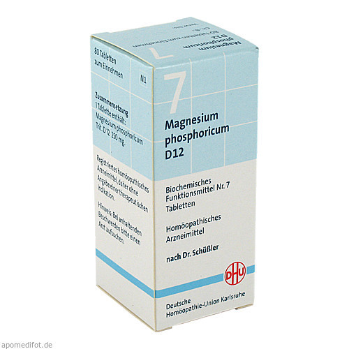 BIOCHEMIE DHU 7 MAGNESIUM PHOSPHORICUM D12,80 Stk. БИОХИМИЯ DHU 7 МАГНИЙ ФОСФОРИКУМ D12,80 шт.