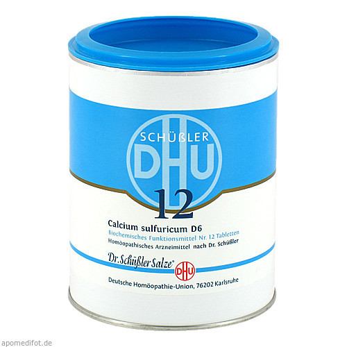 BIOCHEMIE DHU 12 CALCIUM SULFURICUM D 6,1000 Stk. БИОХИМИЯ DHU 12 КАЛЬЦИЯ СУЛЬФУРИКУМ D 6,1000 шт.