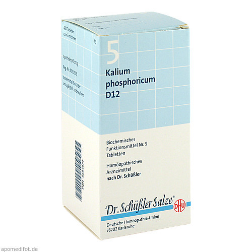 BIOCHEMIE DHU 5 Kalium phosphoricum D12 Tabl.,420 Stk. БИОХИМИЯ DHU 5 Калий фосфорикум D12 Табл.,420 шт.